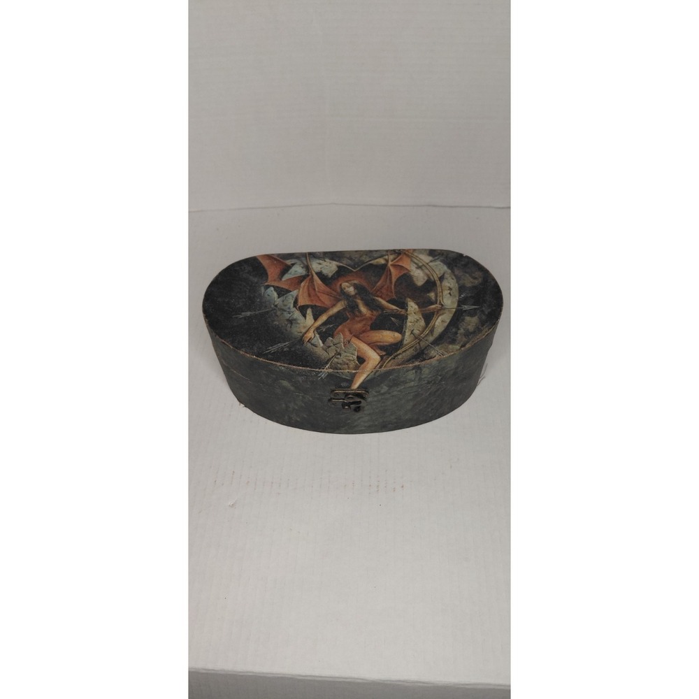 vintage Style Alchemy Gothic trinket box artisanal dark fairy artwork Home Decor